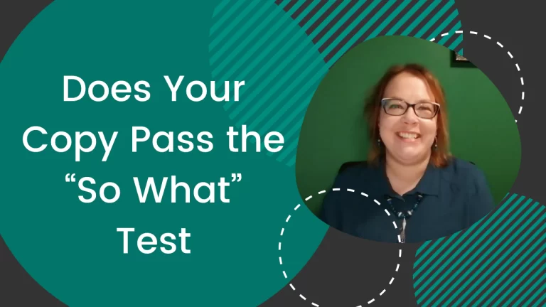 Does Your Copy Pass the “So What” Test? image